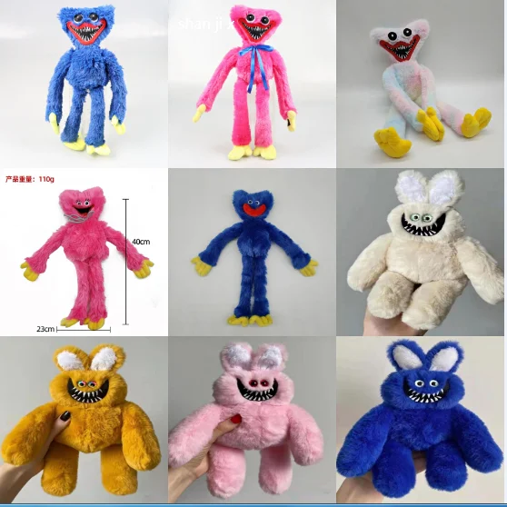 Huggy Wuggy плюшевая игрушка мягкая Набивная с Маком игровой персонаж искусственная