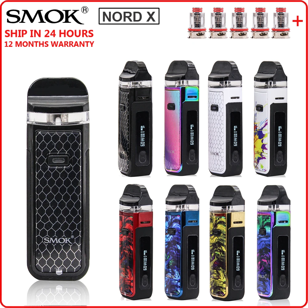 Новинка! Оригинальный комплект SMOK Nord X Pod водонепроницаемая батарея 1500 мАч