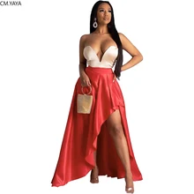 Весенне-зимние женские юбки с высокой талией, длинная юбка в винтажном стиле, Необычные Модные вечерние юбки русалки для ночного клуба GL8350