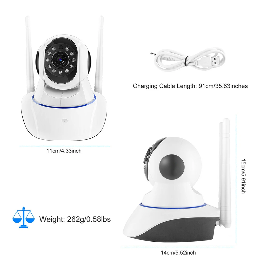 HD 1080P беспроводная Wifi IP камера безопасности широкоугольный объектив ИК ночного видения для домашнего питомца FJ88