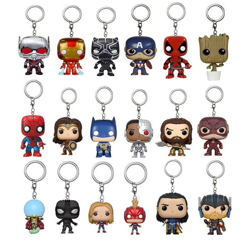 Фигурки героев комиксов Marvel Мстители Локи Тор Человек-паук Железный человек