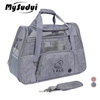 

MySudui Portable Pet Cat Dog Carrier Bag Car Seat Breathable Cat Puppy Handbag Backpack Chihuahua Outdoor Travel Carry Bag Nest