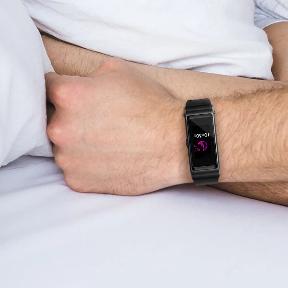 Huawei talkband B5Fitness Tracke Smart Band светодиодный экран вызова громкой связи Поддержка гарнитуры функция-Черная спортивная версия