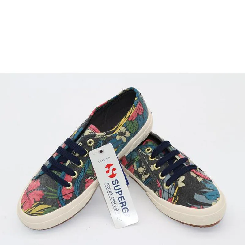 SUPERGA 2750 Cotu классические цветочные женские Velcr удобные кроссовки для мужчин 901-2019A125
