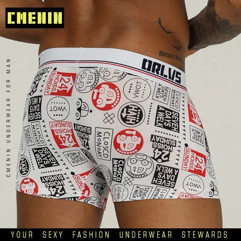 Мужские трусы боксеры нижнее белье с рисунком из дышащей сетки фирменное Мужское