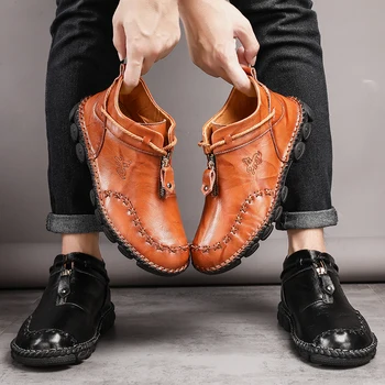 

Men's Martin boots leather shoes new men's casual large size trend men's shoes new casual shoes men's Martin boots mens shoes
