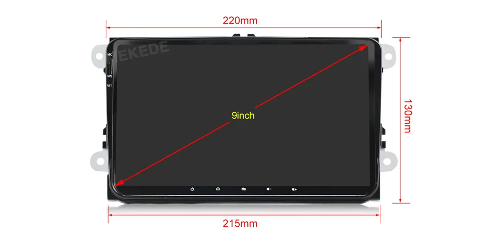 Cheap Car Multimedia player PX5 Android 9.0 Car GPS radio Stereo For Volkswagen/VW/POLO/PASSAT/Golf/Skoda/Octavia/Seat/Leon Radio wifi 2