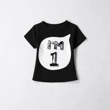 Футболки с коротким рукавом для мальчиков и девочек, летняя рубашка, детская одежда, футболка с цифрами на день рождения, одежда для первого Рождества