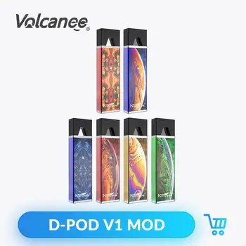 

Volcanee D Pod V1 Pod Vape Kit 650mAh Battery 0.7ml Ceramic Coil Pod Cartridge For E-Liquid For CBD Electronic Cigarette Kit