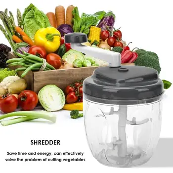 

Manual Food Chopper Grater Vegetable Food Cutter Nuts Onions Chopper Stainless Steel ABS PS Shredder Kitchen Tool