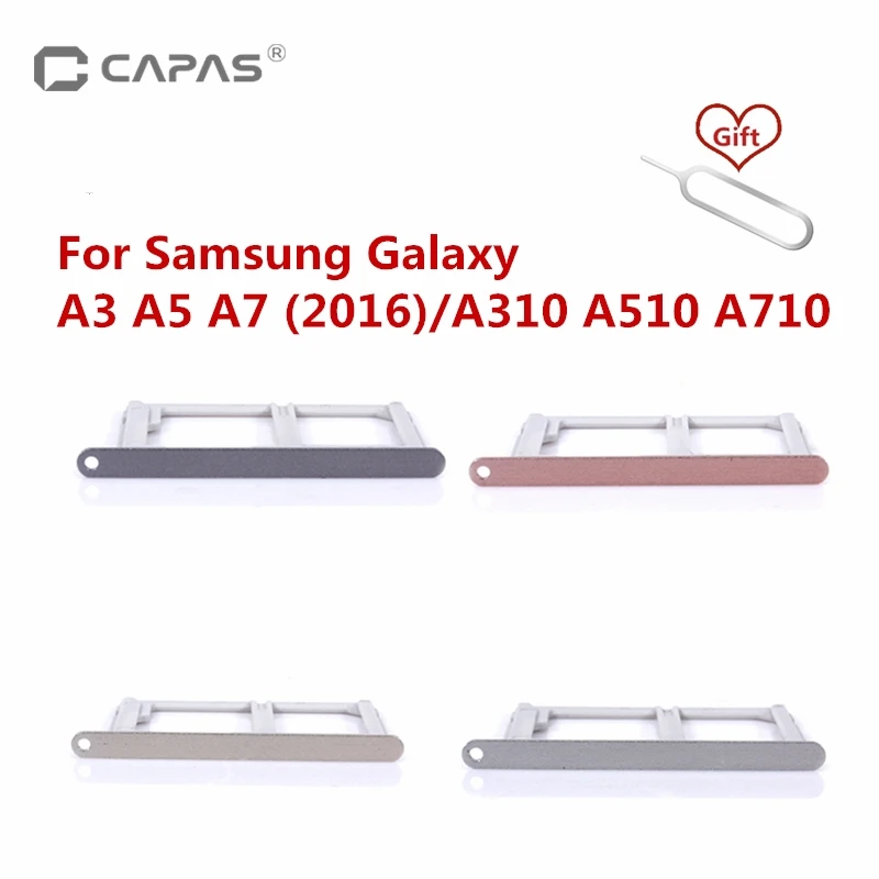 Для Samsung Galaxy A3 A5 A7 2016 двойной лоток для sim карты держатель Слот адаптер A310 A510 A710