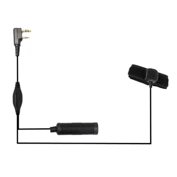 

Finger PTT Cable Headset Accessory for Z-Tactical Tca-Sky Peltor Headphones for Baofeng UV-5R UV-82 888S