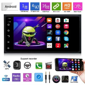 

Android 8.1 2Din Car Radio Stereo 7 Inch Capacitive Press Screen High Definition Gps Navigation Bluetooth for Toyota Old Camry C