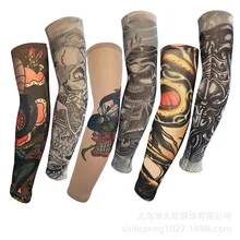 Нарукавник с татуировкой на открытом воздухе, защита от солнца, защита от ультрафиолета, для езды, вождения, в студенческом стиле, рукава для рук