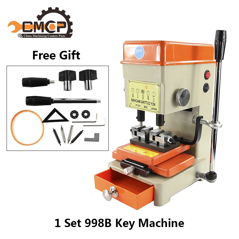

998B Key Duplicating Machine With Variety Plug Available Locksmith Tools 110v/220v Key Cutting Machine Key Vertical Machine
