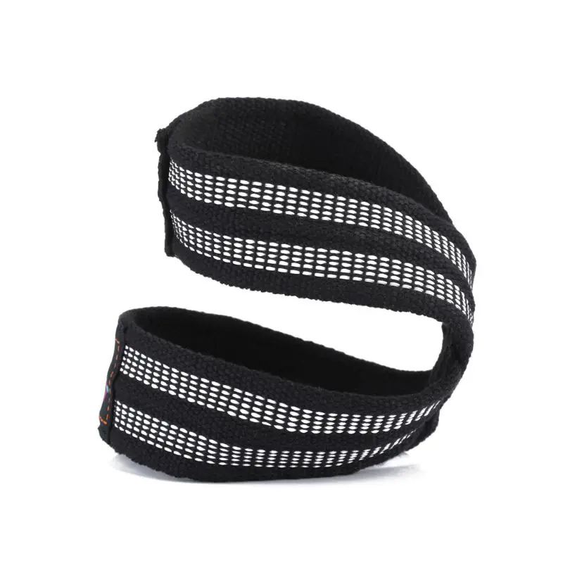 1pair Figure 8 Weight Lifting Straps DeadLift Wrist Strap for Pull-ups Horizontal Bar Powerlifting Gym Fitness Bodybuilding Equi