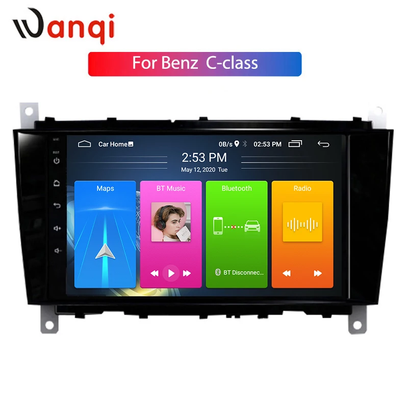 Wanqi Android10 автомобильный gps навигатор для Benz C Class W203 (2004 2005 2006 2007) CLC G W467 (2008 2011) CD плеер
