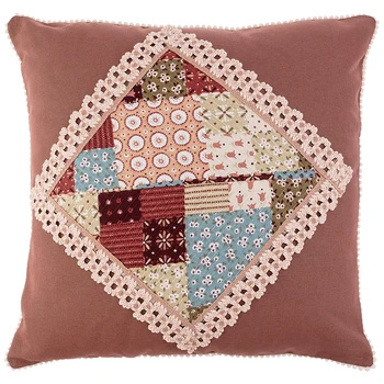 

Cushion decorative patchwork, 45x45cm, mokko, 100% cotton