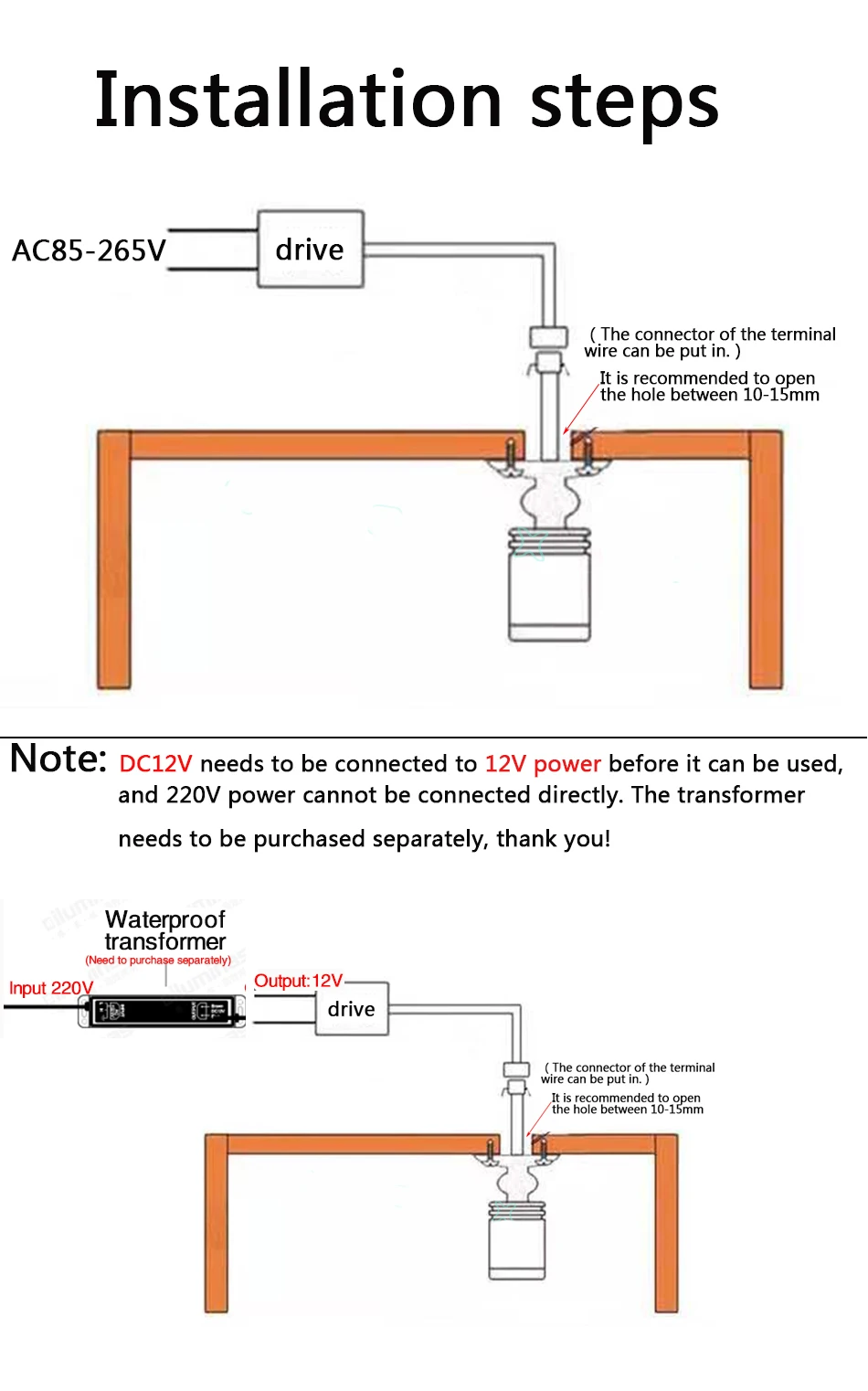 Description Picture 5 of item1W 3W Led Recessed Cabinet Mini Spot Light 110V 220v Downlight 12v DCJewelry Show Lnclude Led Driver 4000K Ceiling Light Lamp