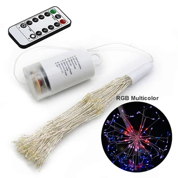 

150 LED firework lights copper wire waterproof fairy tale lights suitable for wedding decoration 8 modes of remote control