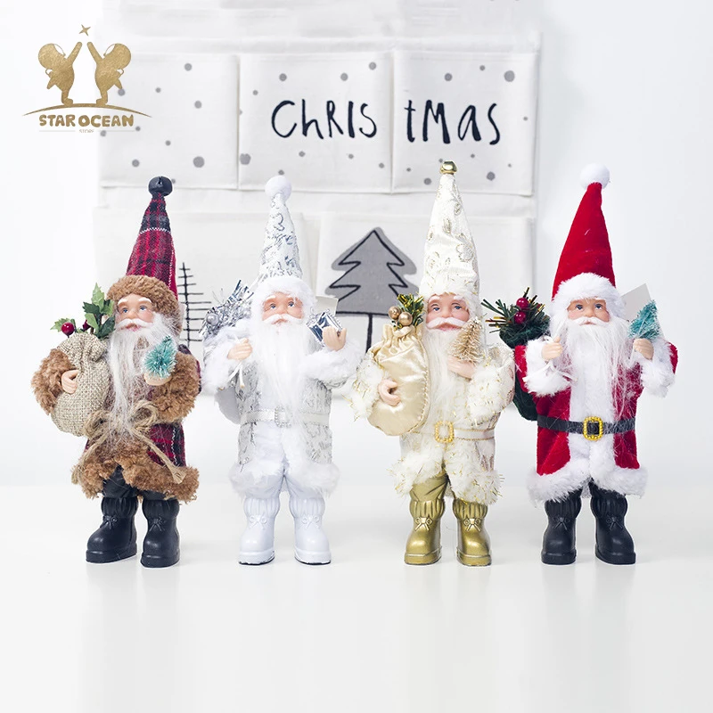 

4pcs/pack or 1pc/pack Christmas Hanging Toys Santa Dolls Tree Ornaments Navidad 2019 Christmas Decorations