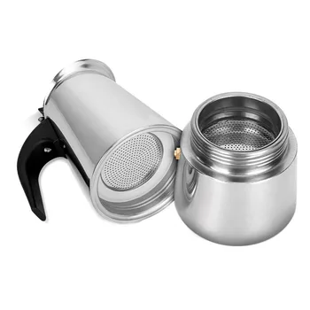 

Stainless Steel Mocha Espresso Coffee Maker European Hand Kettle Coffee Coffee Pot Coffee Cup with Filter Percolator
