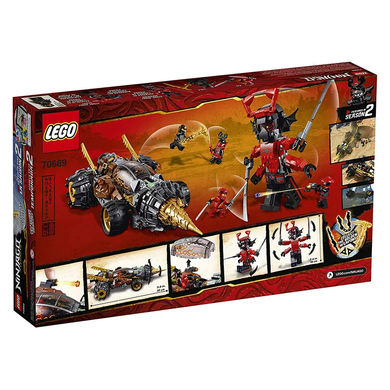 Строительный набор LEGO NINJAGO Legacy Cole's Earth Driller 70669 (587 шт.) строительные блоки сделай