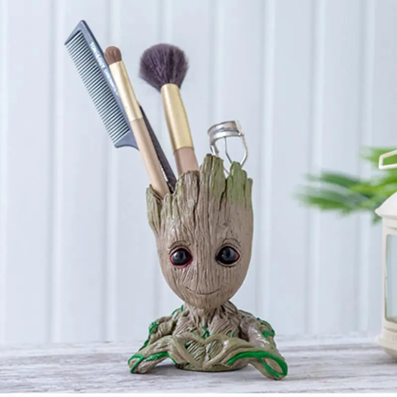 Strongwell-Flower-Pot-Baby-Groot-Flowerpot-Cute-Toy-Pen-Pot-Holder-PVC-Hero-Model-Baby-Tree