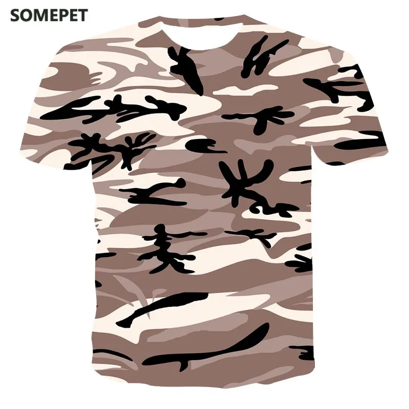 

New T-Shirt Male High Quality Male T-Shirt Camouflage Outdoor Breathable Short Sleeve Printing Male T-Shirt Fashion Cool