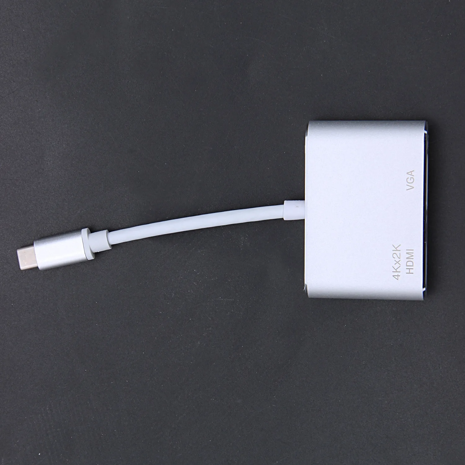AAAE топ-USB C к HDMI VGA адаптер, 2 в 1 Тип C к VGA HDMI 4K конвертер UHD концентратор