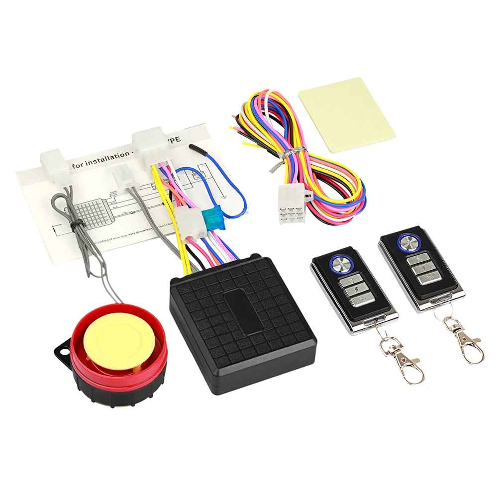 Guarding Immobiliser Burglar Alarm Remote Control Motorbike Sound Signal Motorcycle Accessories Anti-theft Security Sensor | Автомобили и