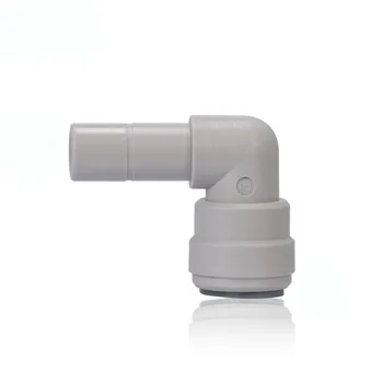 

1/2'' Quick Connection - 1/2'' OD Tube RO Water Quick Connector Elbow Tight Junction Double Sealing PE Pipe Fitting