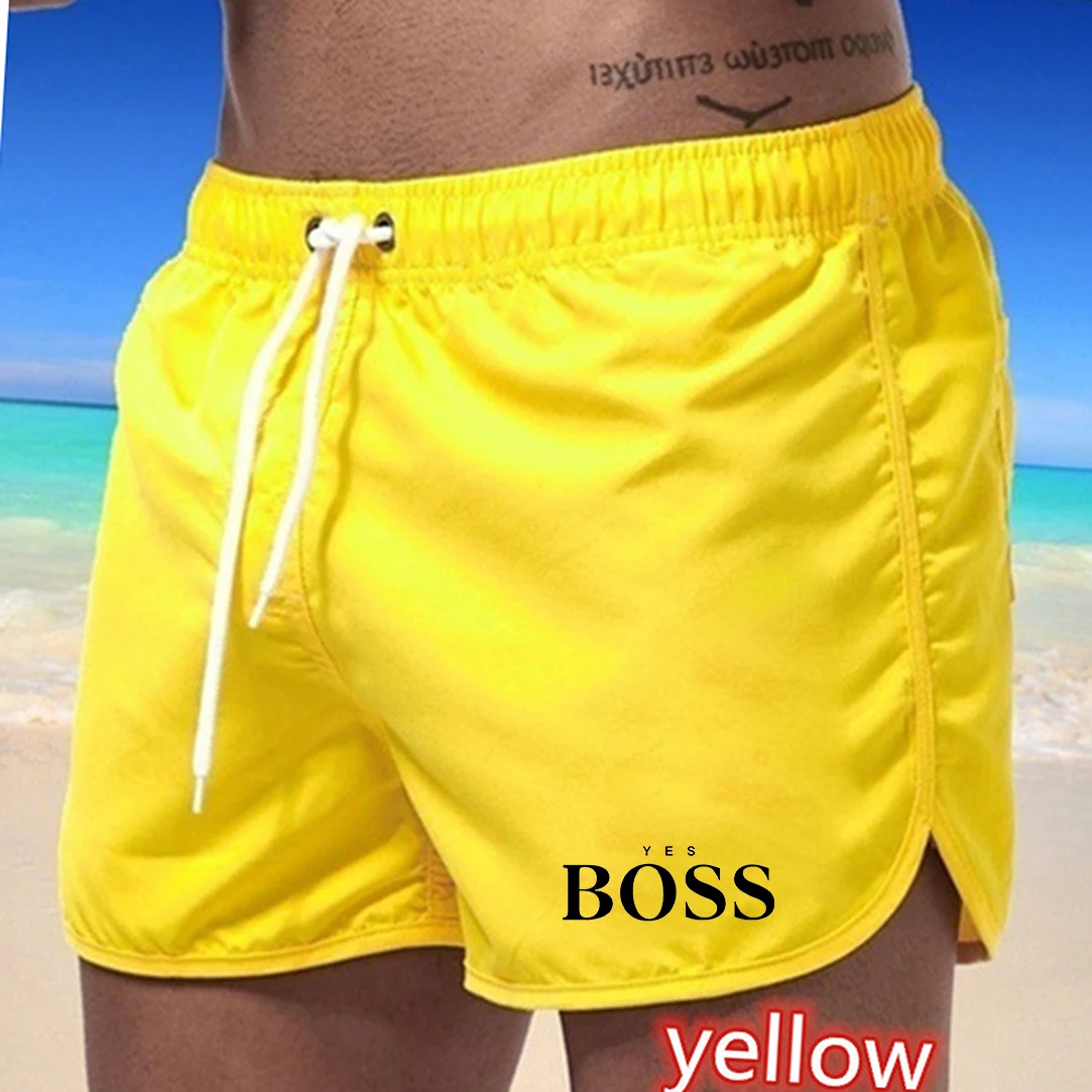 Bañador Sexy para hombre, ropa de baño, pantalones cortos de playa, trajes deportivos, bañadores de Surf, novedad de 2021