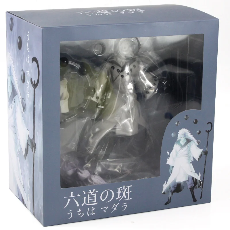Наруто Шипуден фигурка madara Uchiha Obito Rikudou Sennin Mode с оружием аниме Коллекционная модель игрушки - Цвет: Madara in Box
