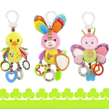 

Pudcoco Cartoon 0-12 months Baby Toys Bed Stroller baby mobile Hanging Rattles Newborn Plush Toy infant toys for baby