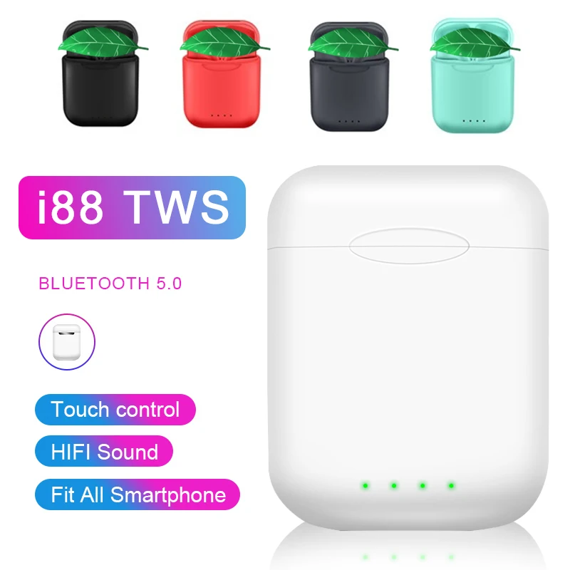I88 оригинальные TWS беспроводные наушники Bluetooth 5,0 стерео наушники подходят для всех мобильных телефонов продукт продвижение