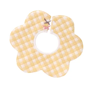 

2Pcs/Lot Three-Layer Cotton Burp Cloth Baby Waterproof Cloth Bib Newborn Baby Boy Infant Girl Toddler Baby Rotatable Bib