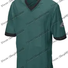 Мужская футболка Carson Wentz Zach Ertz Brian Dawkins DeSean Jackson Miles Sanders Alshon Jeffery, цвет белый/зеленый/черный