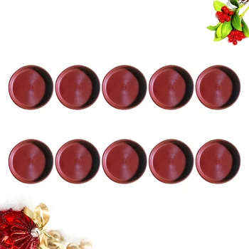 

12PCS Plant Flowerpot Saucer Plastic Drip Pot Tray for Fleshiness Planter Garden Balcony - 235mm Diameter (Red))