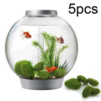 

5PCS Moss Ball Fish Tank Aquarium Decoration Green Branch Plant Home Garden Decoration Aquarium Moss Ball Foam Decoration Fish P
