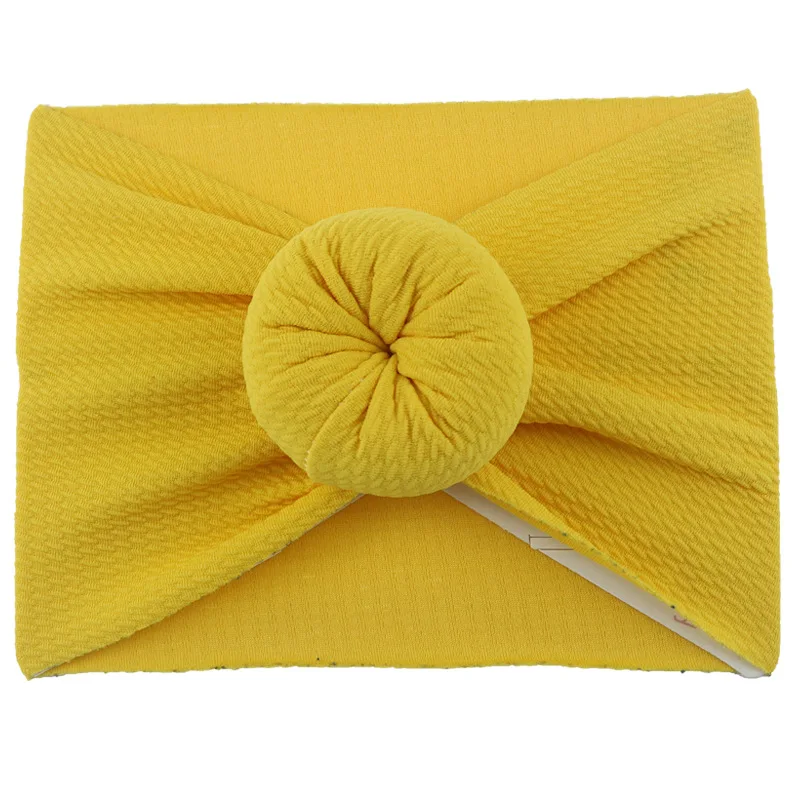 17 yellow Украшение для детей, повязка на голову, повязка для малышей для маленьких девочек повязка на голову в форме пончика с короной и диадема на голову Bebe Opaska Dla Dziewczynki Elastique Cheveux Fille Детские бантики, аксессуары для волос - Цвет: 17 yellow