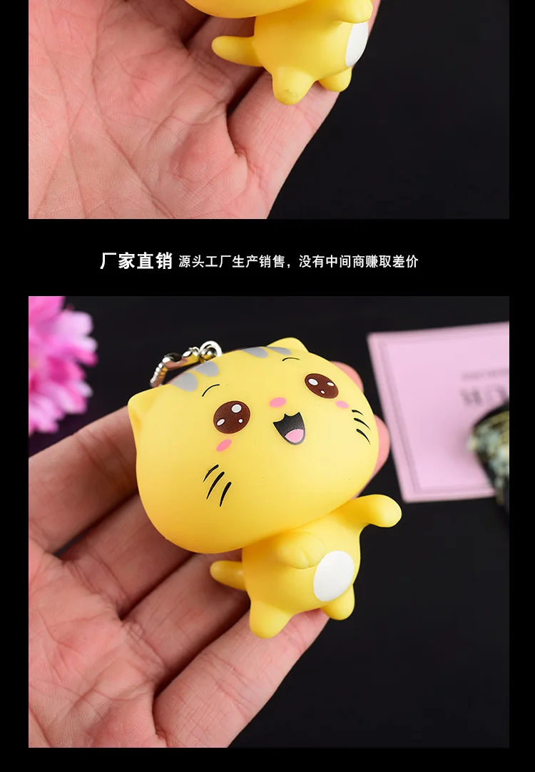 Creative Cute Cool Cartoon Key Button Doll CC Cat Men And Women Handbag Pendant Accessories Car Small Gifts Wholesale