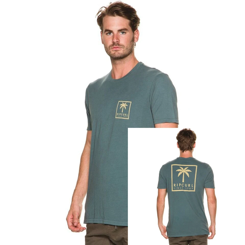 Rip Tee Curl мужские пальмы Heritage пользовательские футболка унисекс размер S-3XL