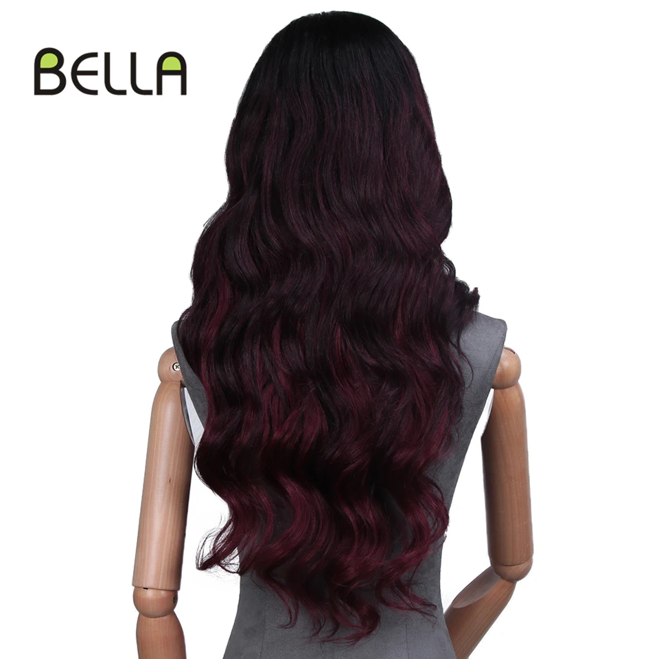 SOP20503 Wigs For Women Synthetic Lace Front Wig Blonde 613 Natural Red Lace Front Heat Resistant Body Wave Hair Dark Root Party Cosplay - Color: SOP20503