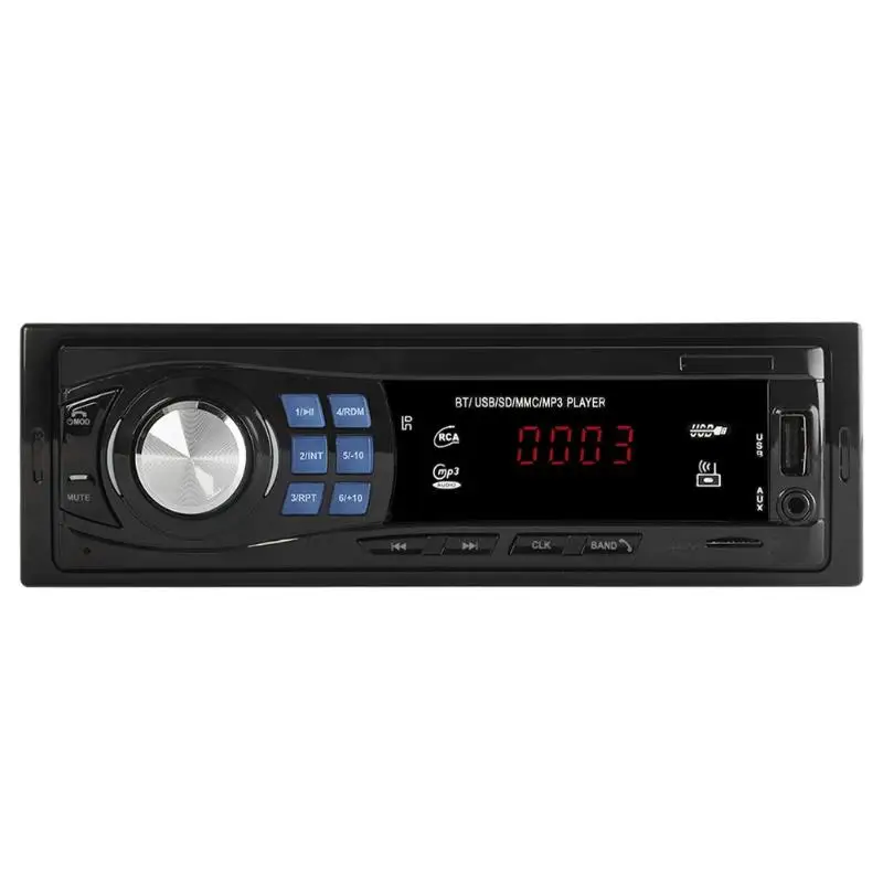 Car Radio 1 DIN Autoradio Stereo MP3 Player In Dash Head Unit Bluetooth-compatible USB AUX FM Auto din Receiver | Автомобили и