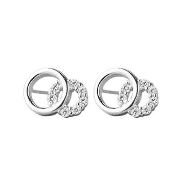 

Figure 8 Sterling Silver S925 Earrings, Zircon Inlaid Tightly Clasped Earrings, Fashion and Trendy Jewelry