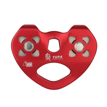 

Lightweight Pulley Ropeway Heart-shaped Caving 1pc 20kN Aluminum Alloy