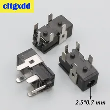 

cltgxdd Female Connector Soldering DC Power Socket 2.5X0.7MM SMT 5PINS Tablet Power Socket Charging port