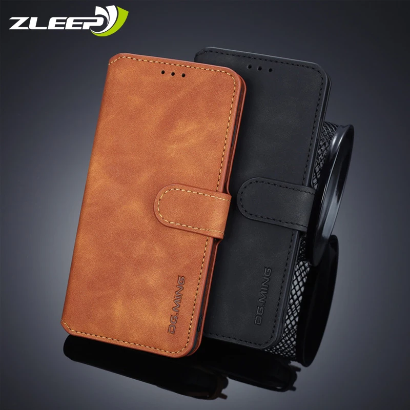

Luxury Leather Case For Samsung Galaxy S8 S9 S10 J6 Plus J4 2018 5G S7 Edge Note 10 + 9 8 Magnetic Flip Card Holder Cover Coque