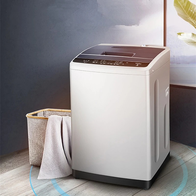 Haier lavadora automática con ruedas onduladas 220V, Cubo Salud autolimpieza, inteligente, una tecla|Lavadoras| - AliExpress
